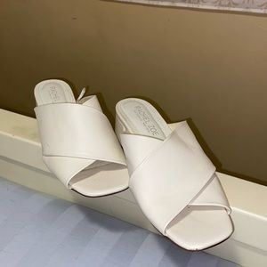 Rachel Zoe white sandals